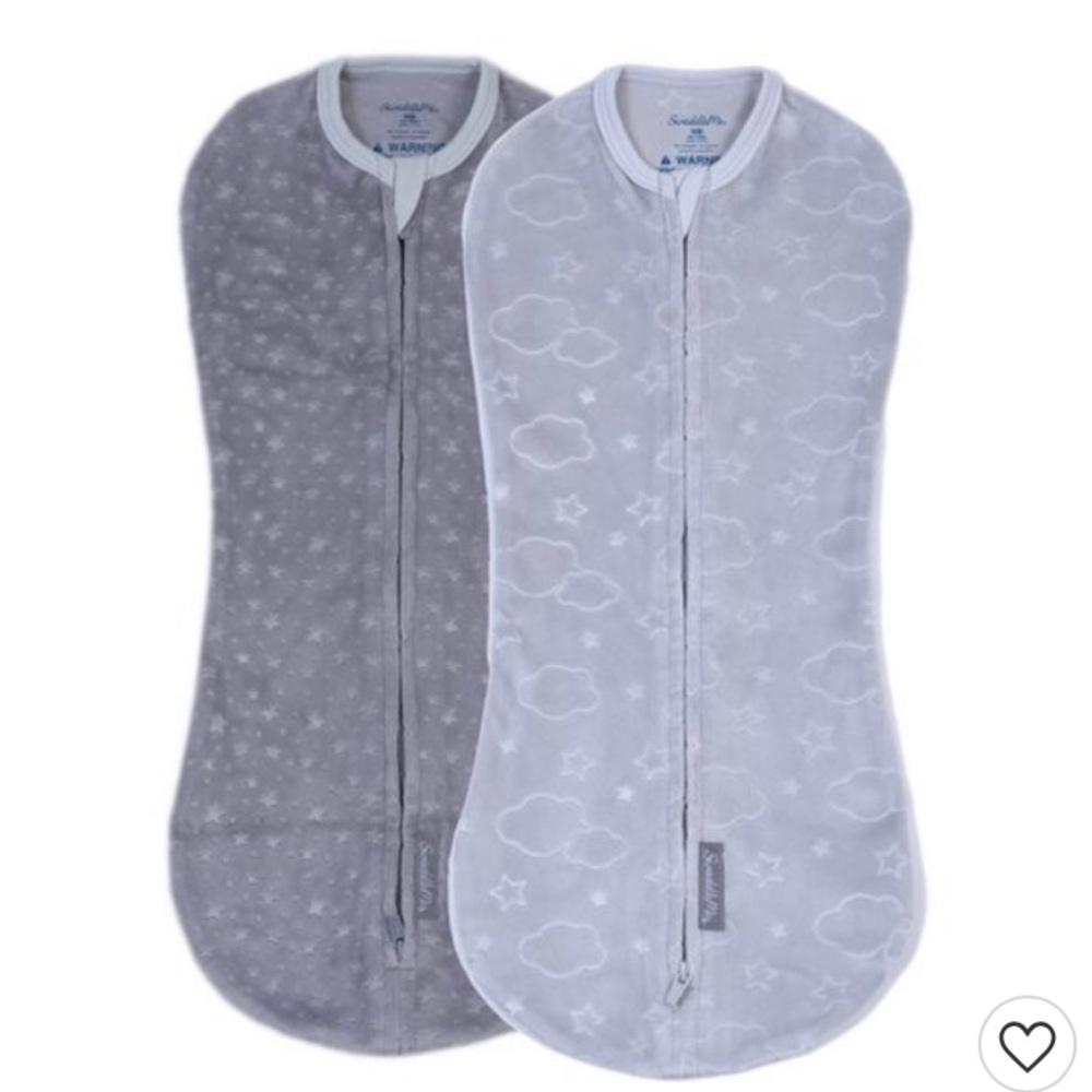Swaddle me pod zip up compression swaddle in soft and cozy Velvoboa